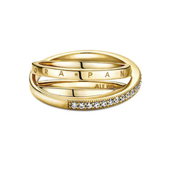 Pandora Crossover Pavé Triple strap Ring 169057C01-52