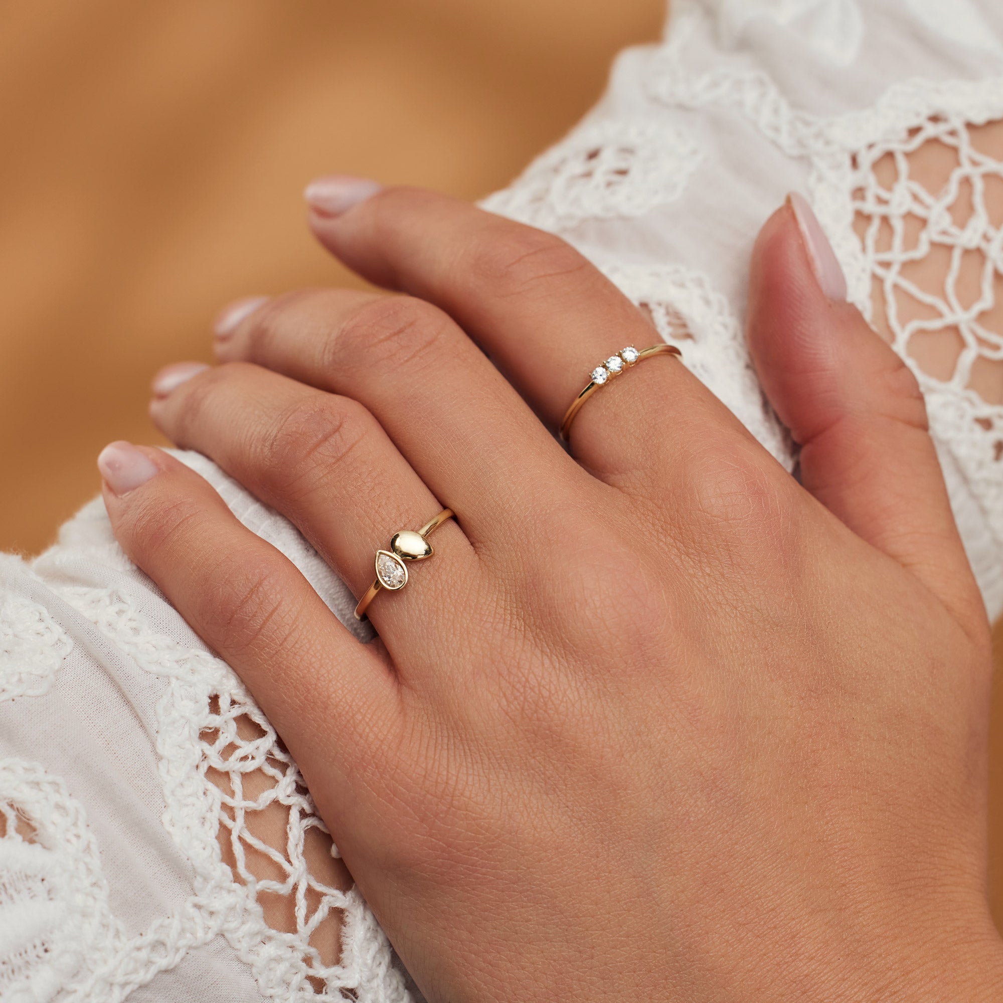 Beloro Jewels Monte Napoleone Stella 9 carat gold Ring BO330003-56