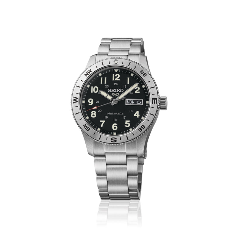 Seiko 5 Sports Zilveren Automatisch Herenhorloge HDB006K1-zoom-