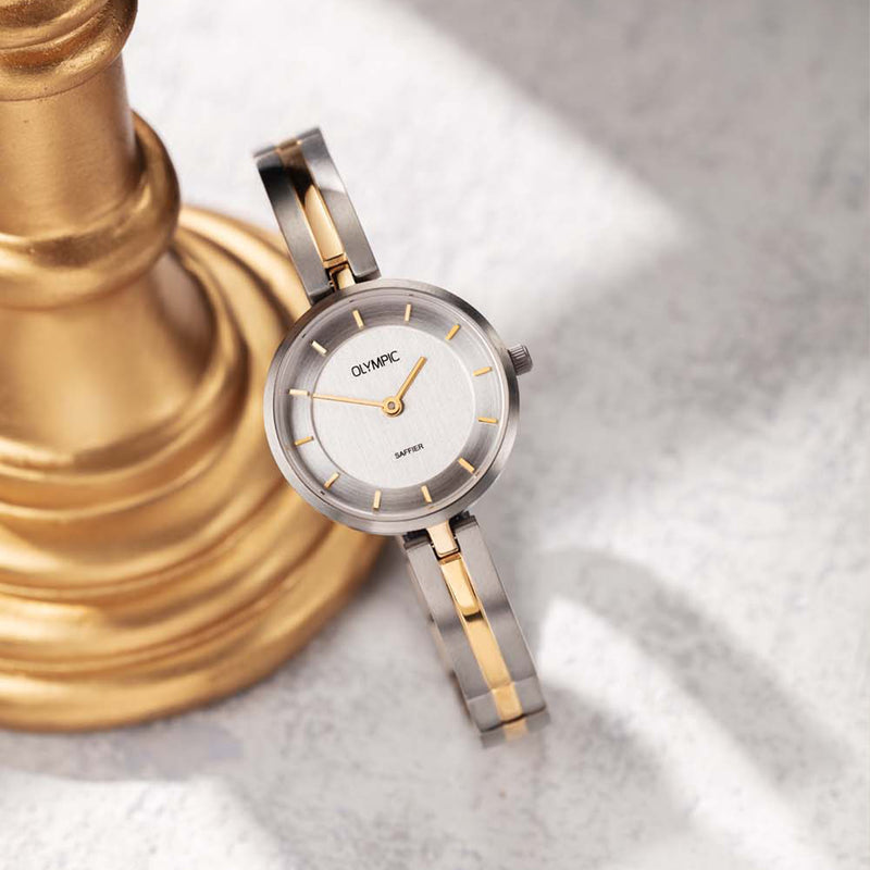 Olympic Titanium Zilverkleurig Dames Horloge 2002-OL1DTT003B-zoom-