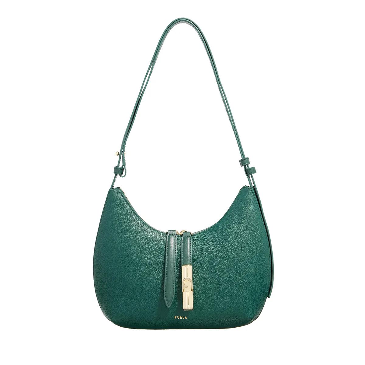 Furla Goccia Green Leather Shoulder bag 2001-A0629217