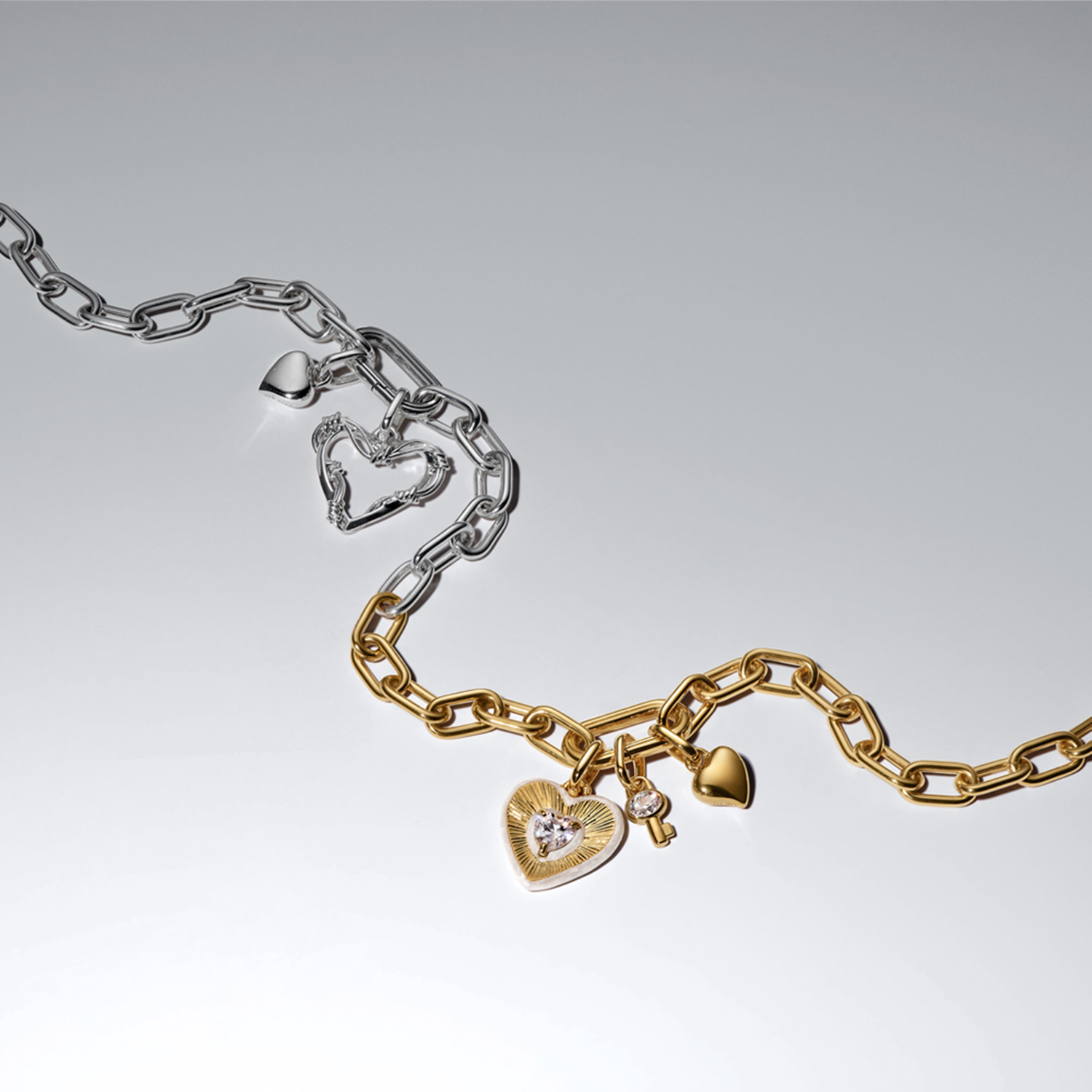 Pandora ME Gold Plated Key Mini Hanging Charm 764339C01