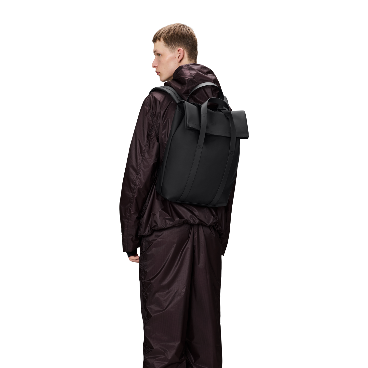 Rains Black 2 Way Tote Backpack R12940-01