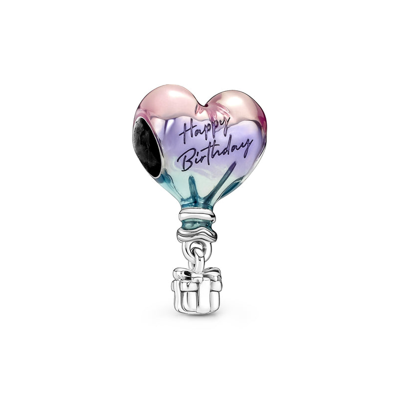 Pandora Moments 925 Sterling Zilveren Happy Birthday Hot Air Balloon Bedel 791501C01-zoom-