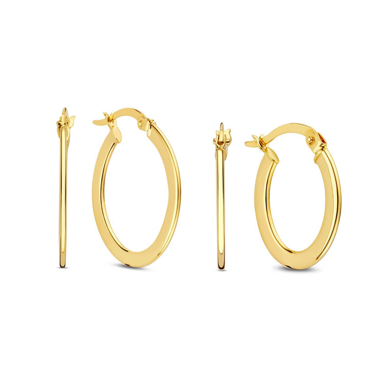 Beloro Jewels Regalo d'Amore 9 karaat gouden oorringen cadeauset BO90023-zoom-