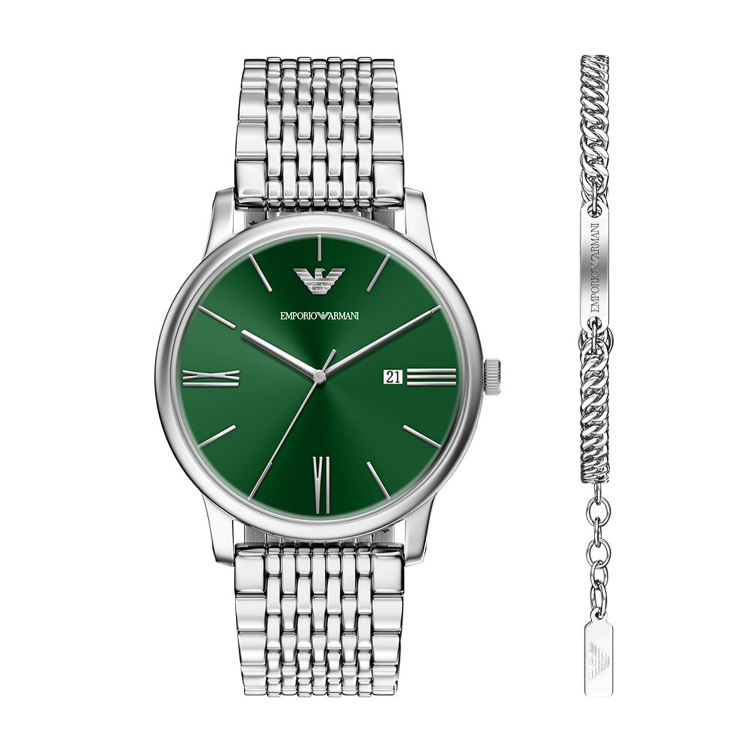 Emporio Armani Silver Men's Set AR80087SET