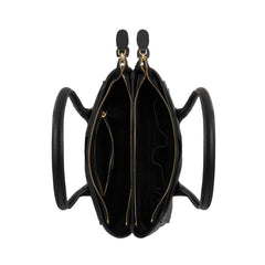 Isabel Bernard Honoré Cloe Midi Black Calfskin Leather Handbag IB25082-001