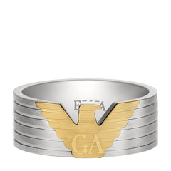 Emporio Armani Eagle Logo Silver Ring EGS3076040-9