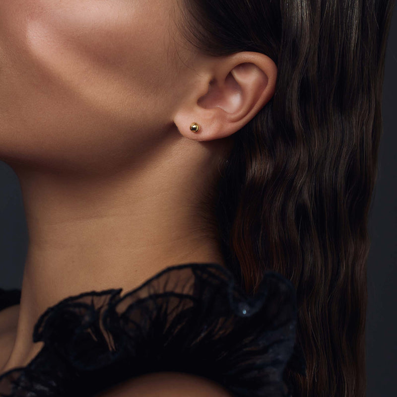 Parte Di Me Bibbiena Poppi Casentino 925 Sterling Zilveren Gold Plated Oorknoppen PDM36166-zoom-