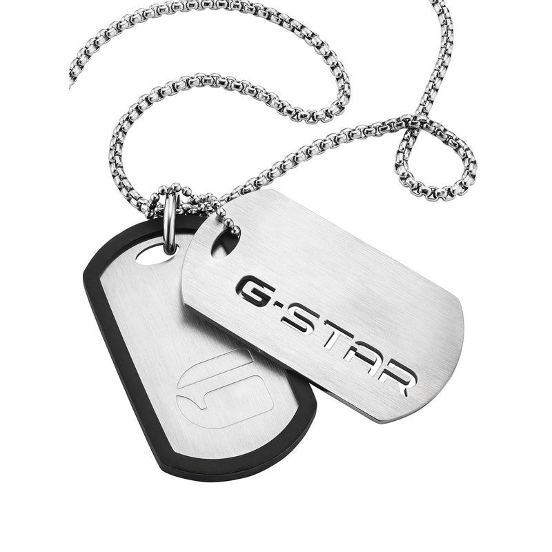 G-STAR D-Tag Zilveren Box Chain Ketting GSJ.102.01-zoom-