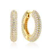 Sif Jakobs Carrara Medio Gold Plated Earrings SJ-E2474-CZ-YG