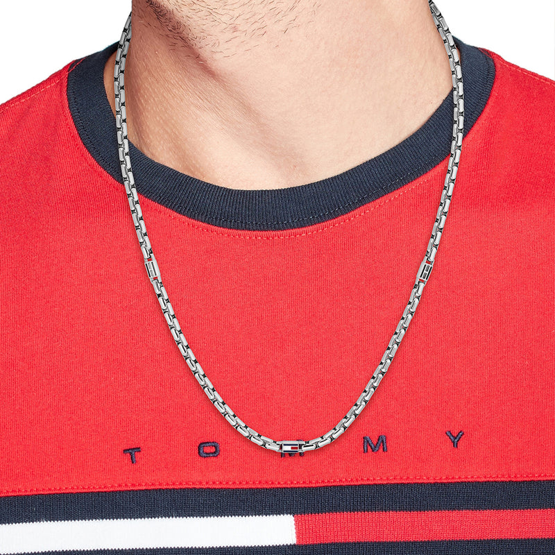 Tommy Hilfiger Roestvrij Staal Zilverkleurige Heren Ketting TJ2790672-zoom-