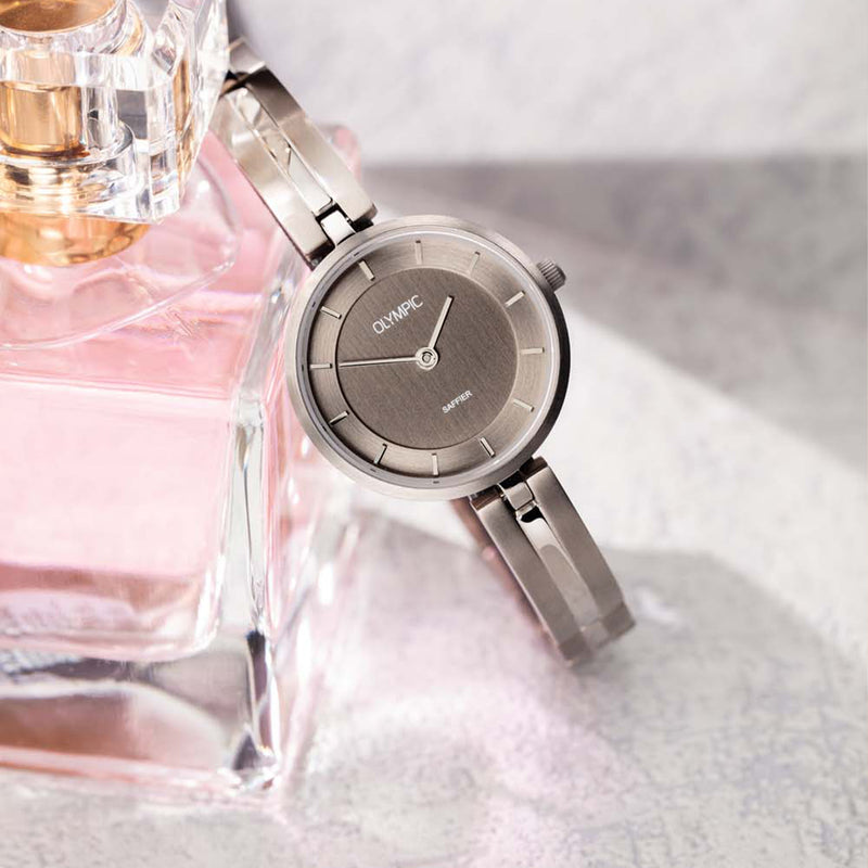 Olympic Titanium Grijs Dames Horloge 2002-OL1DTT002-zoom-