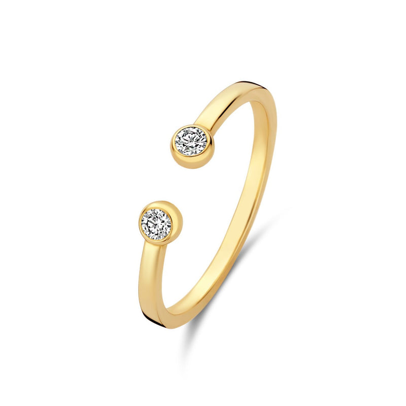 Isabel Bernard De la Paix Flavie 14 Karat Gold Ring With Diamond 0.08 Carat IBD330032-58-zoom-