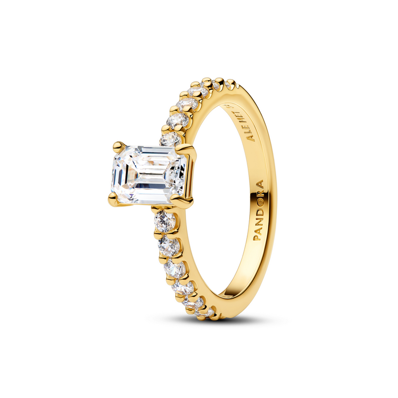 Pandora Timeless Rechthoekige Sprankelende Halo Ring 164506C01-52-zoom-
