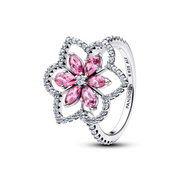 Pandora Timeless Dubbele Bloemen Cocktailring 194577C01-52