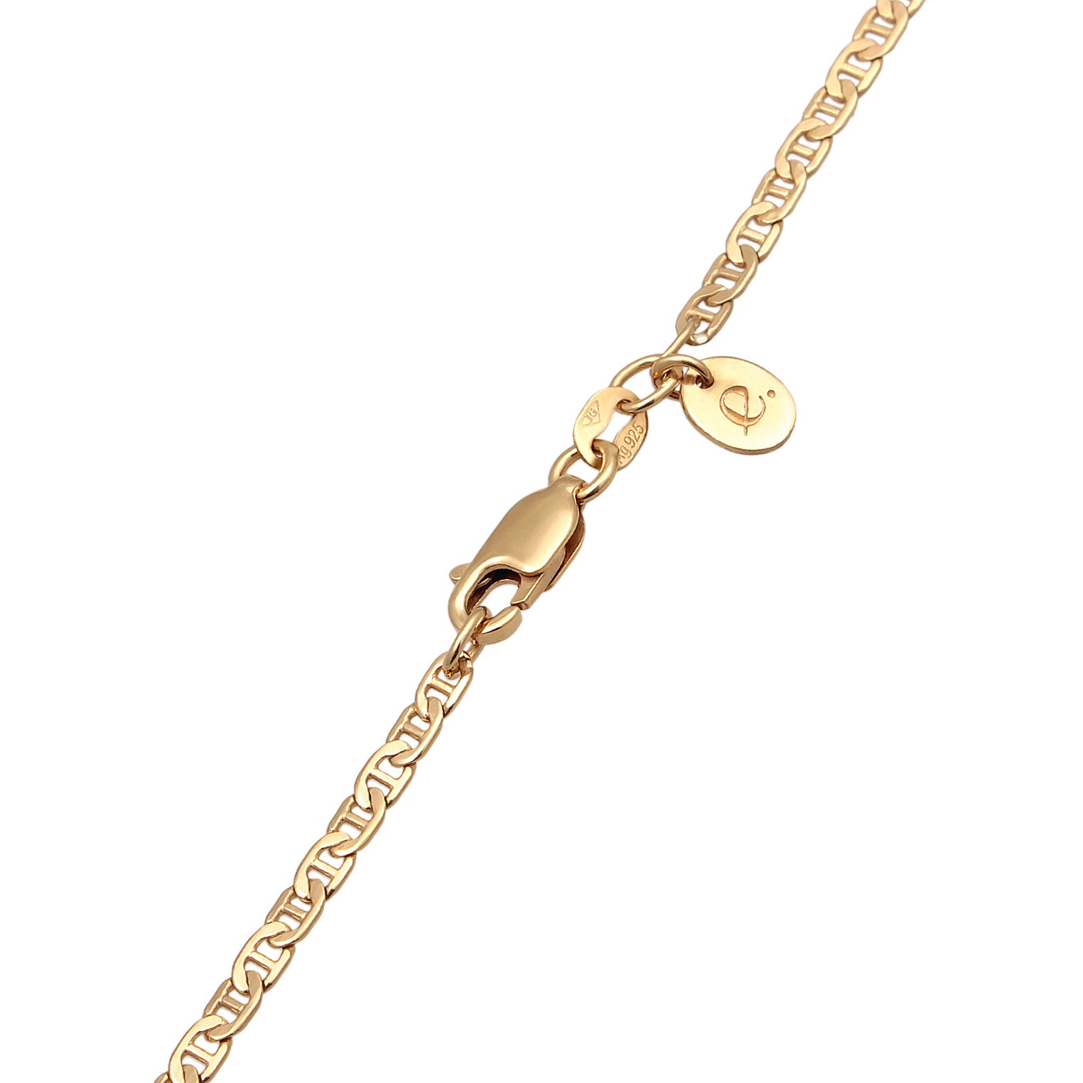 Elli 925 Sterling Silver Link Chain Necklace 2004-BF-0007945-001
