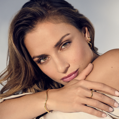 Sif Jakobs Ellera Waves Pianura Bangle Gold Plated Bracelet SJ-BG3879-YG