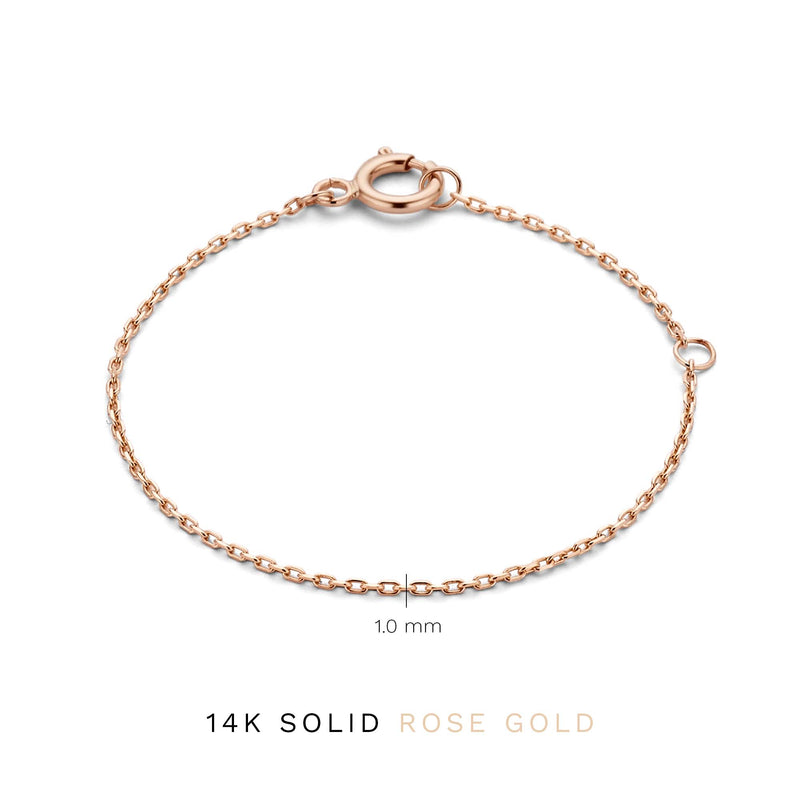 Isabel Bernard La Concorde Nicole 14 Karaat Rosé Gouden Collier IB340130-zoom-