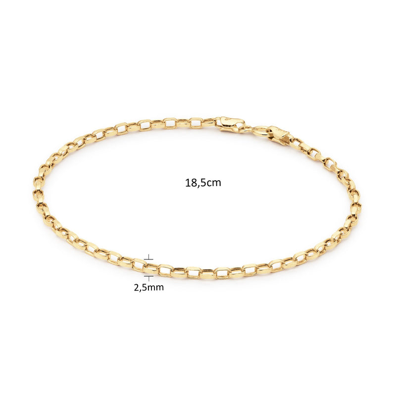Jackie Gold Cannes 14 Karaats Gouden Armband 585 JKB25.505-zoom-