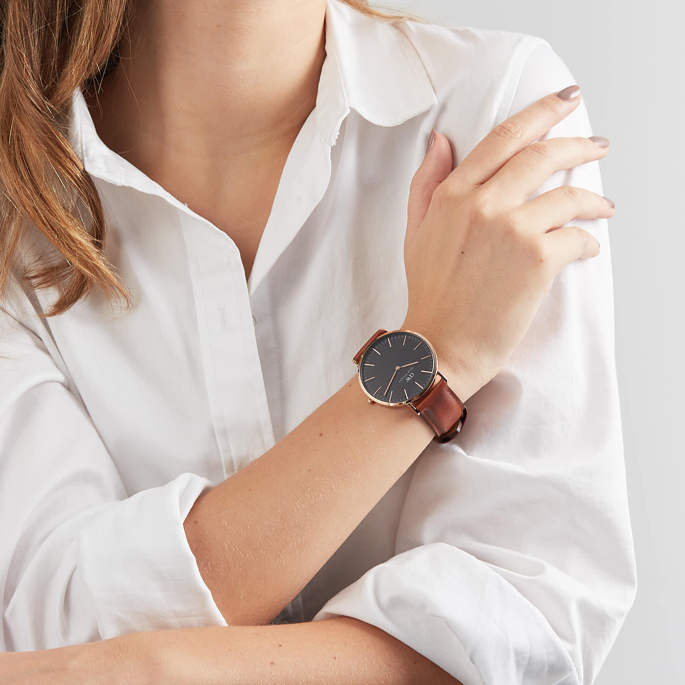 Daniel Wellington Classic Black St. Mawes Brown Watch DW00100124