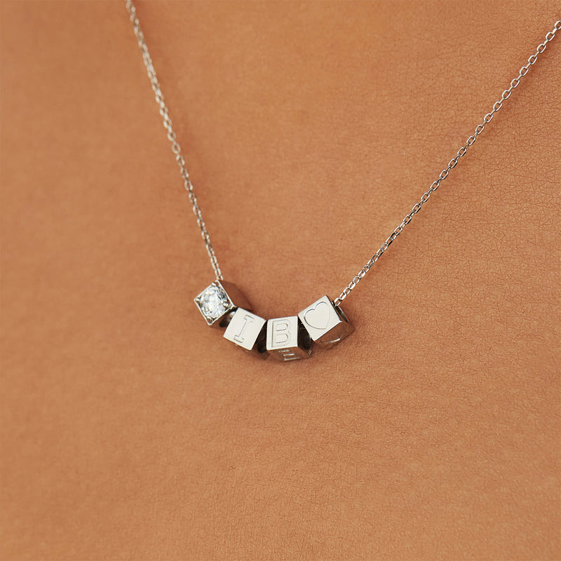 Isabel Bernard Saint Germain Felie 14 Karaat Witgouden Kubus Bedel IB350048-zoom-