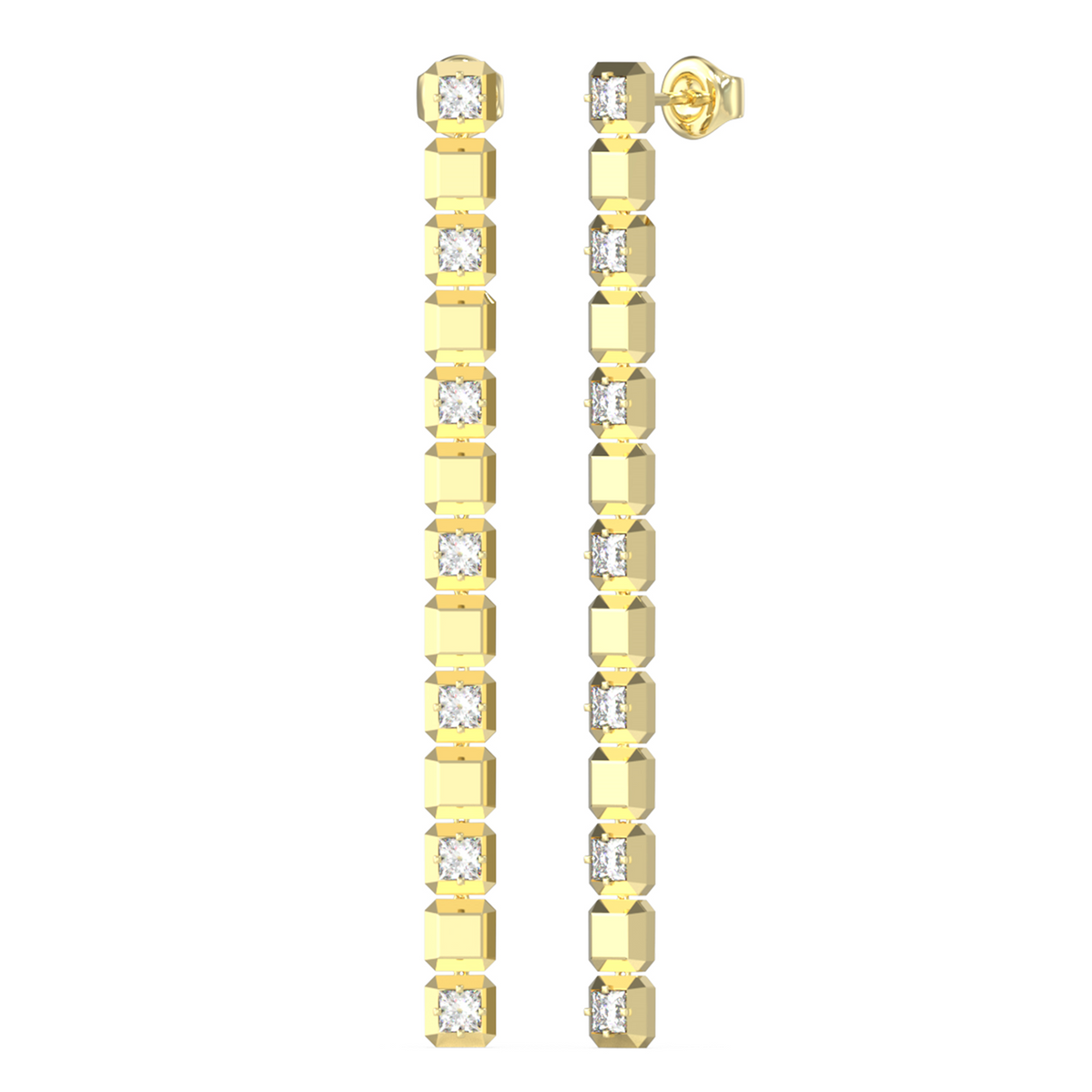 Guess Ace Of Diamonds Gold-coloured Earrings JUBE06173JWYGT-U