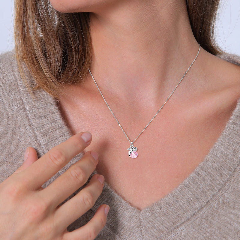 Elli 925 Sterling Silver Necklace with Crystal 2004-BF-0007780-001-zoom-