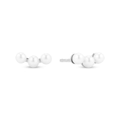 Sif Jakobs 925 Sterling Silver Perla Tre Earrings SJ-E2733-P