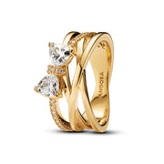 Pandora Timeless 14 Karat Gold Plated Ring 163511C01-54