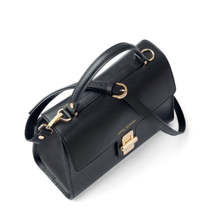 Femme Forte Simone Midi Zwarte Handtas van Kalfsleer IB21127-001-zoom-