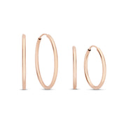 Isabel Bernard Cadeau d'Isabel 14 Karaat Rosé Gouden Oorbellen Set IB90077