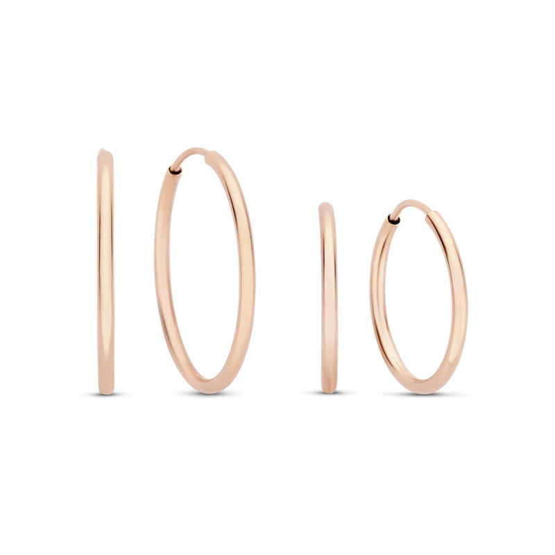 Isabel Bernard Cadeau d'Isabel 14 Karaat Rosé Gouden Oorbellen Set IB90077-zoom-
