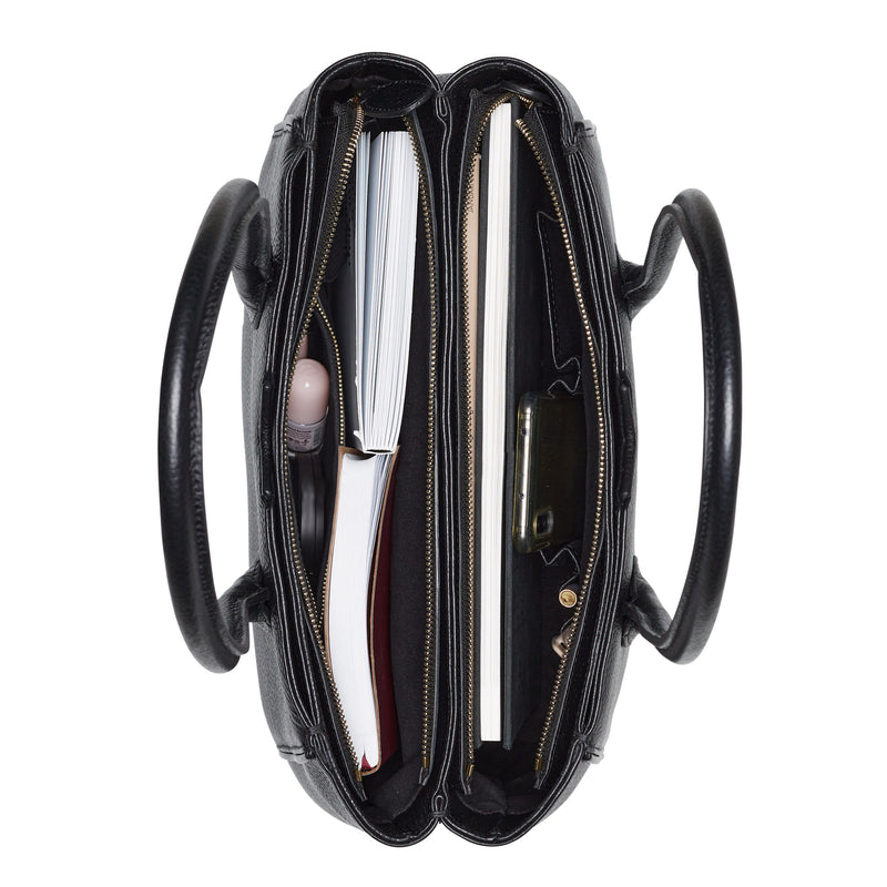 Isabel Bernard Honoré Cloe Zwarte Handtas IB25001-zoom-