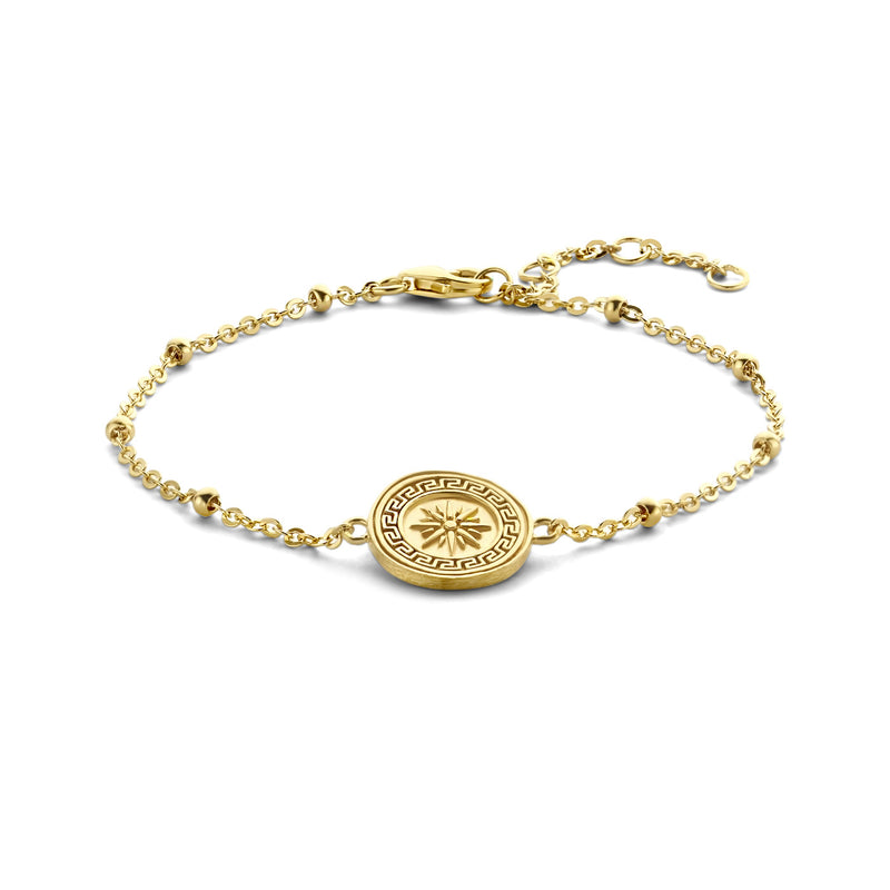 Violet Hamden Athens 925 Sterling Zilveren Goudkleurige Armband VH320001 (Lengte: 16.00-19.00 cm)-zoom-