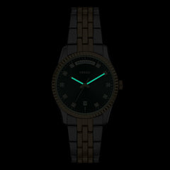 Fossil Scarlette Round Black Dial Watch ES5458
