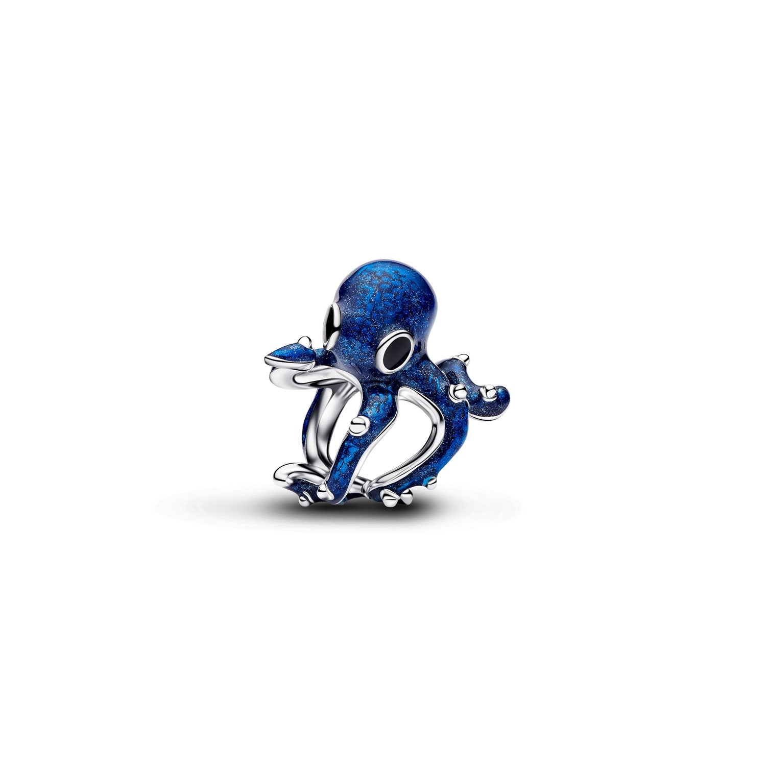Pandora Moments 925 Sterling Silver Enamel Blue Blue Octopus Charm 794706C01