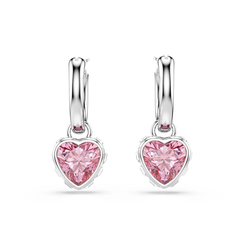 Swarovski Chroma Zilveren Oorbellen met Roze Accenten 5757814-zoom-