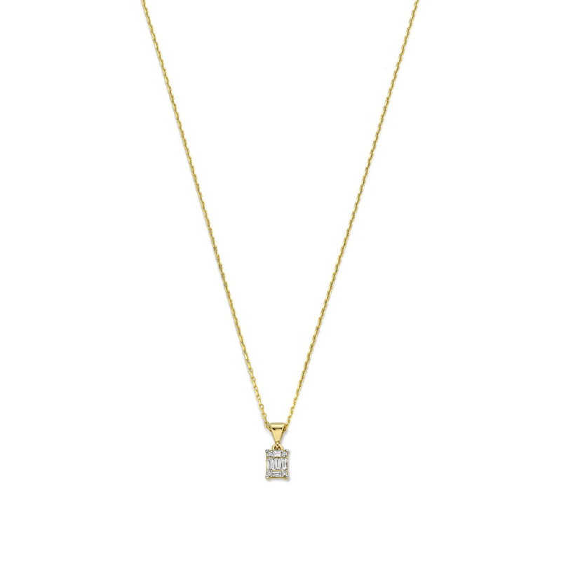 Isabel Bernard De la Paix Maxime 14 Karaat Gouden Collier | Diamant 0.11 ct | IBD350017-zoom-