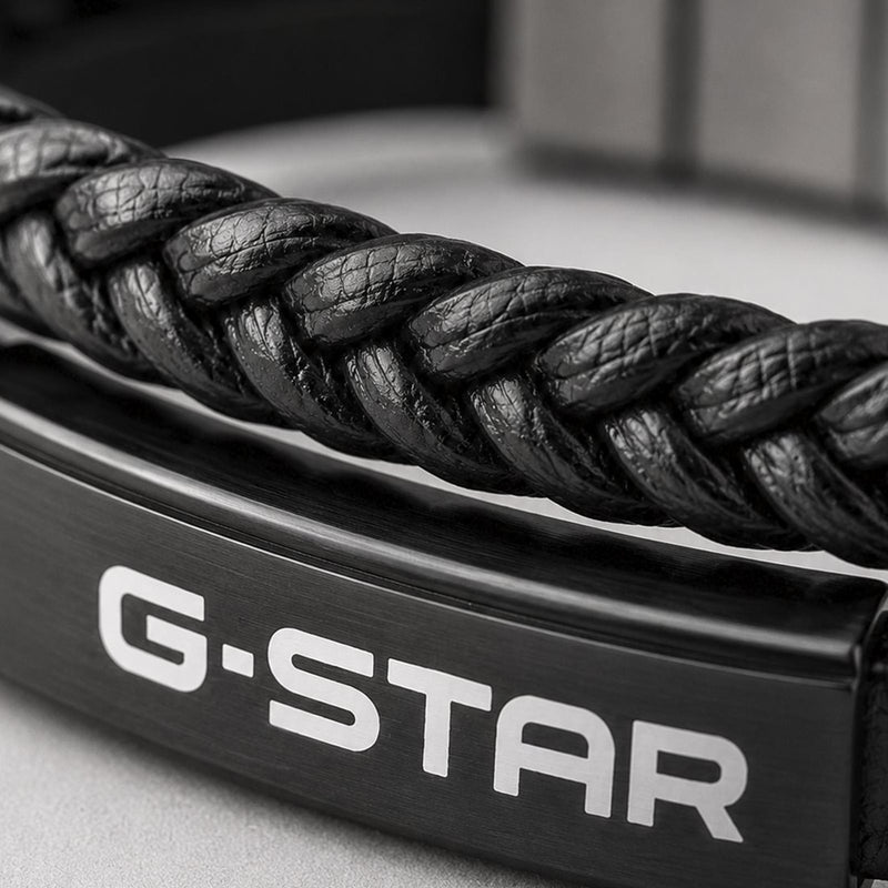 G-Star Tether02P Zwart Leren Armband GSJ.109.03-zoom-
