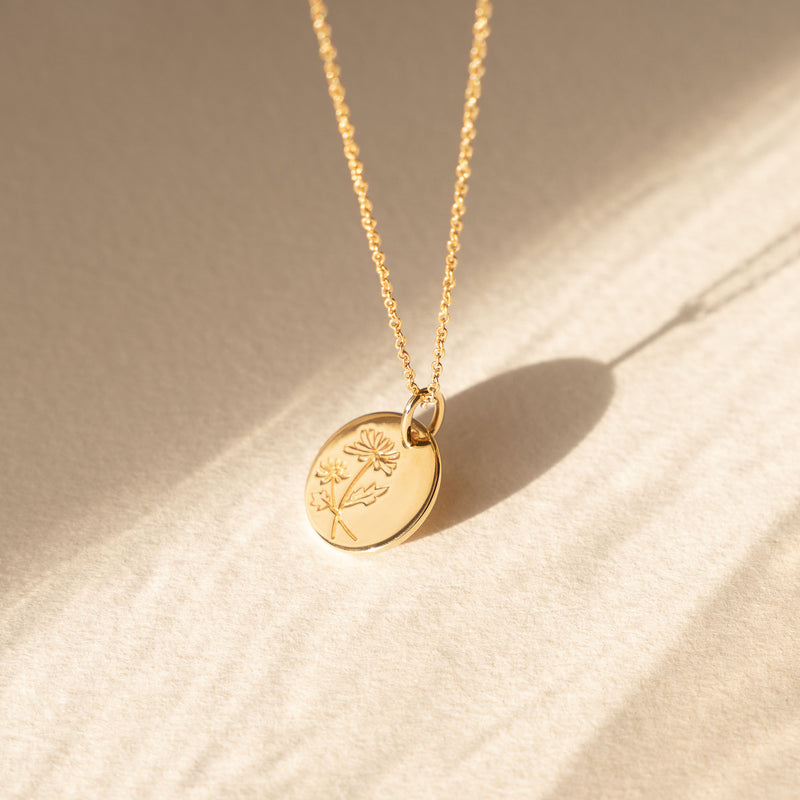 Violet Hamden Venus 925 Sterling Zilveren Gold Plated Ketting met Geboortebloem VH340025-DEC-zoom-