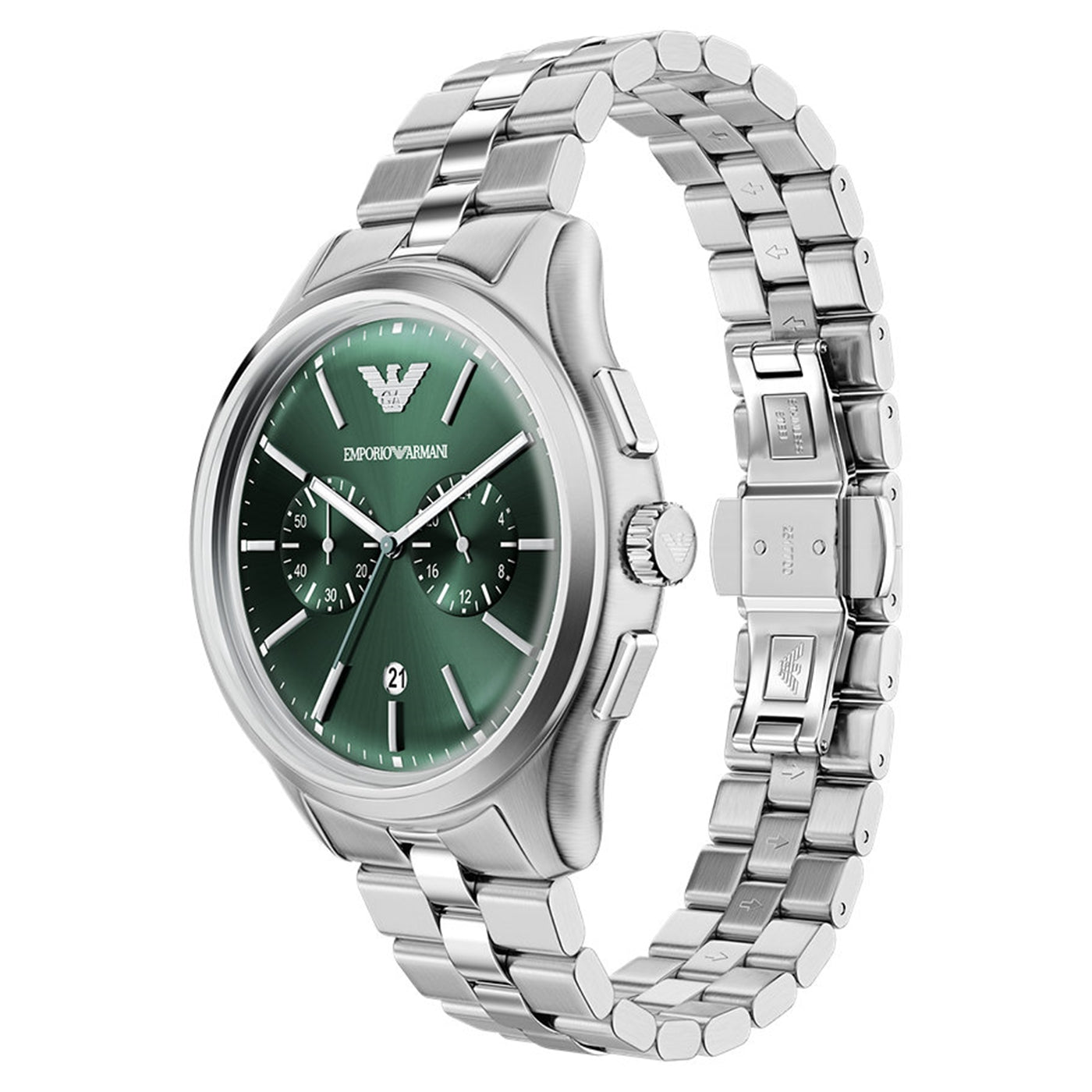 Emporio Armani Round Green Dial Watch AR11746