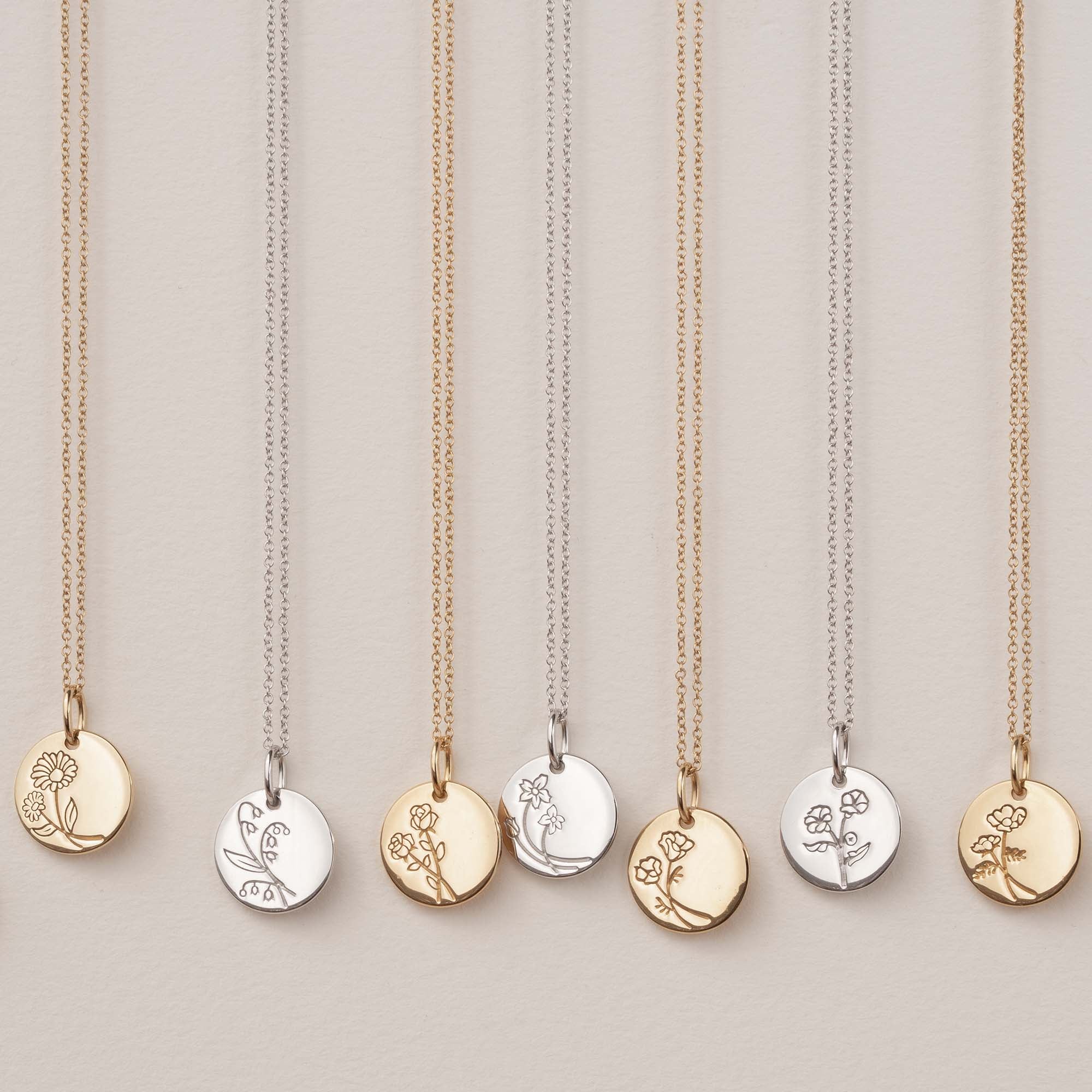 Violet Hamden Venus 925 Sterling Silver Necklace with Birthflower VH340026-JUN