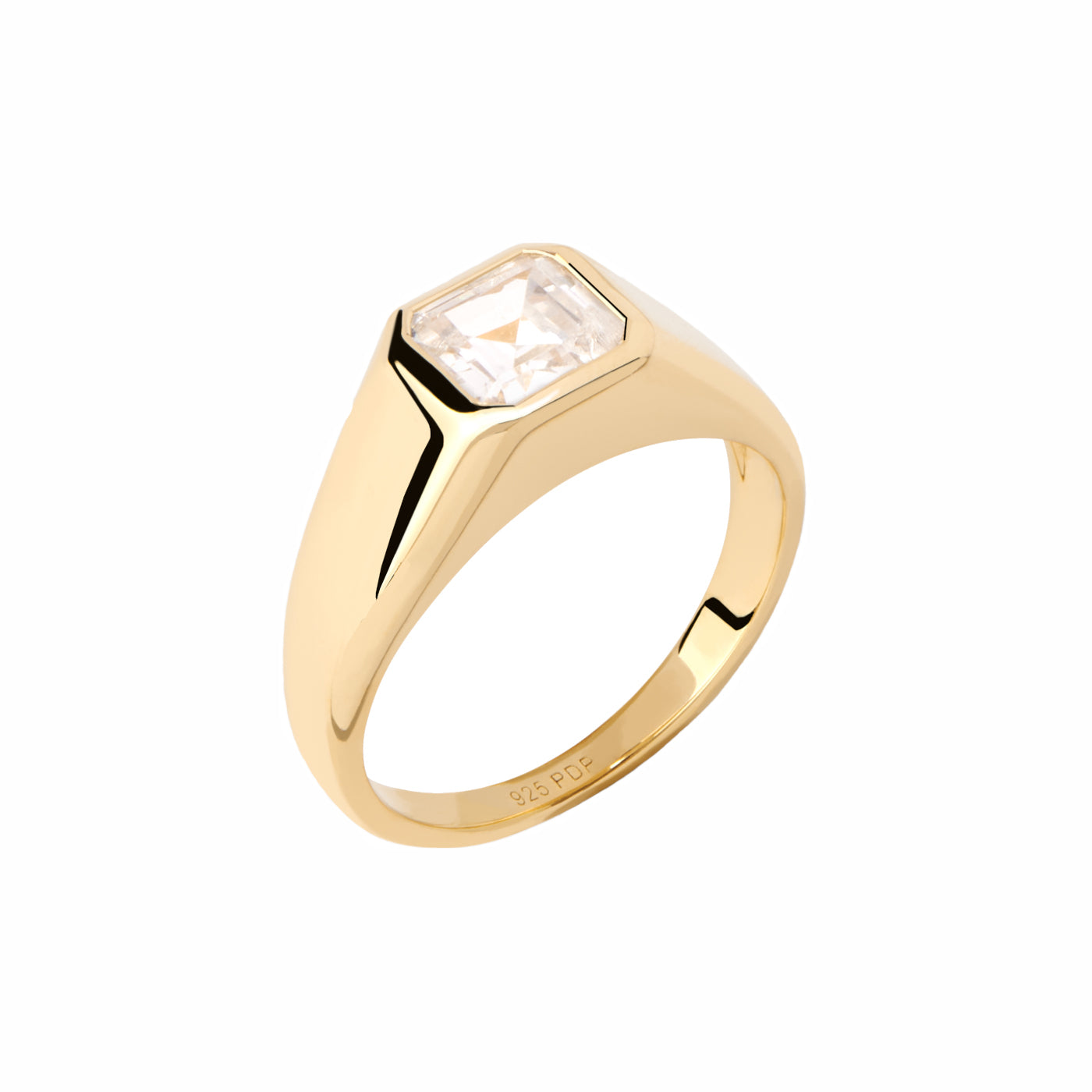 P D Paola The New Essentials 925 Sterling Silver Ring AN01-984-10with18K Gold Plating