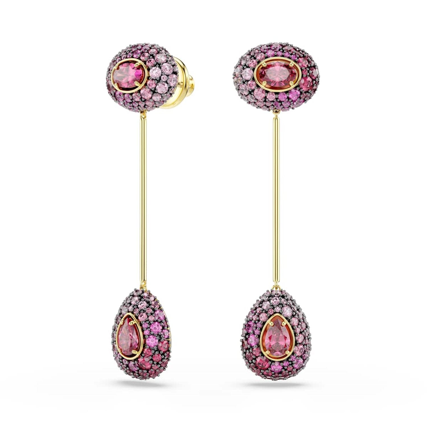 Swarovski Sublima Glam Gold-Tone Earrings with Red Crystals 5752891