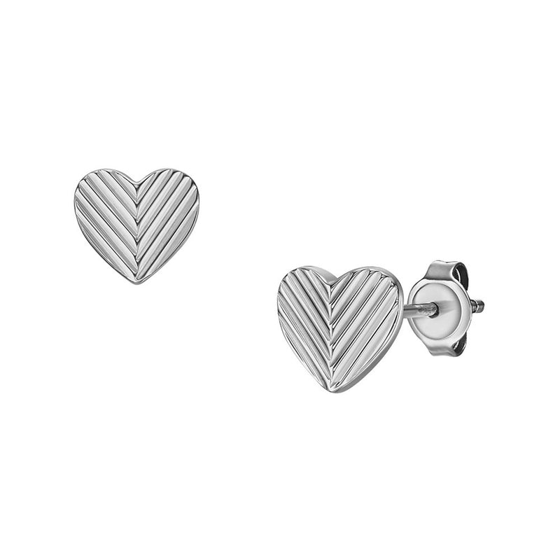 Fossil Harlow Silver-coloured Necklace and Ear Studs Giftset JF04669SET-zoom-