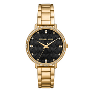 Michael Kors Pyper Gold and Black Women's Watch MK4593