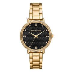 Michael Kors Pyper Gold and Black Women's Watch MK4593