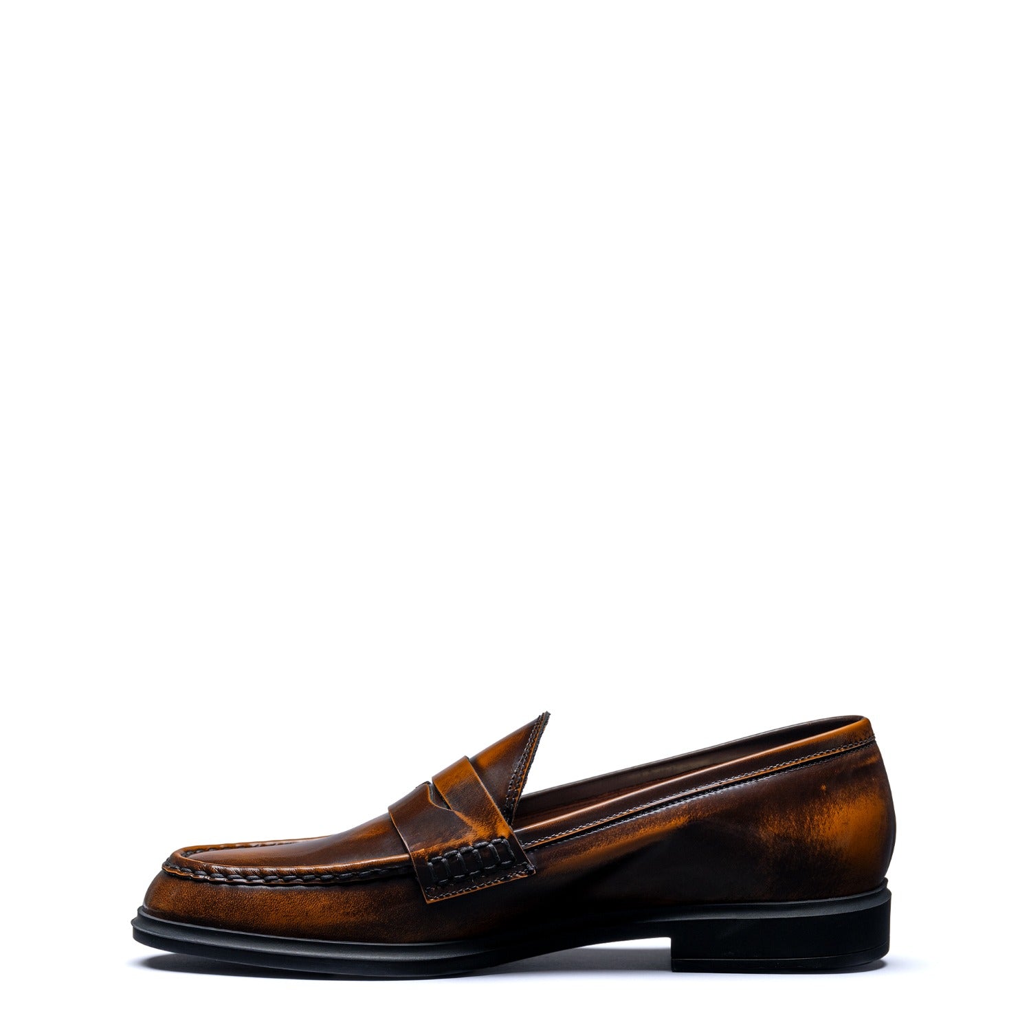 Isabel Bernard Vendôme Blandine cognac spazzolato leather loafers IB51015-636-35