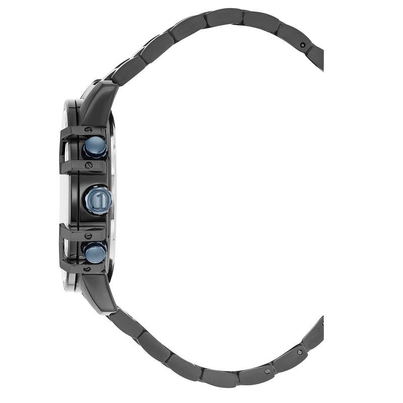 G-STAR Bend3D Zwart Herenhorloge met Blauwe Wijzerplaat GSW.505.05-zoom-